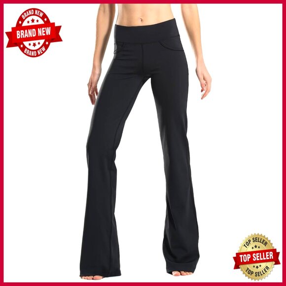 Bootcut Yoga Pants Flared Leg Dress Pants with Pockets 28-34 Inseam